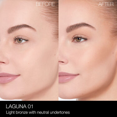 NARS_SP23_LagunaCollection_PDPCrop_OnModel_BeforeAfter_LagunaBronzingPowder_Laguna01, Nars Net binnen