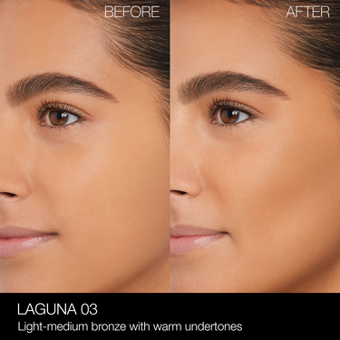 NARS_SP23_LagunaCollection_PDPCrop_OnModel_BeforeAfter_LagunaBronzingPowder_Laguna03, Nars Poudre bronzante