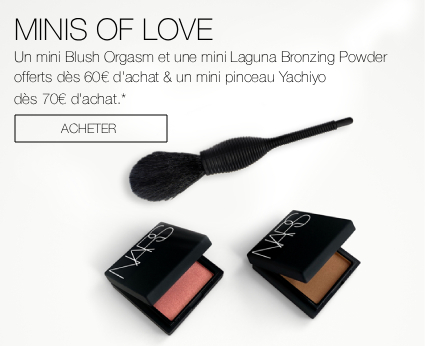 Mini Blush, Mini Laguna Bronzing Power et Mini pinceau Yachiyo