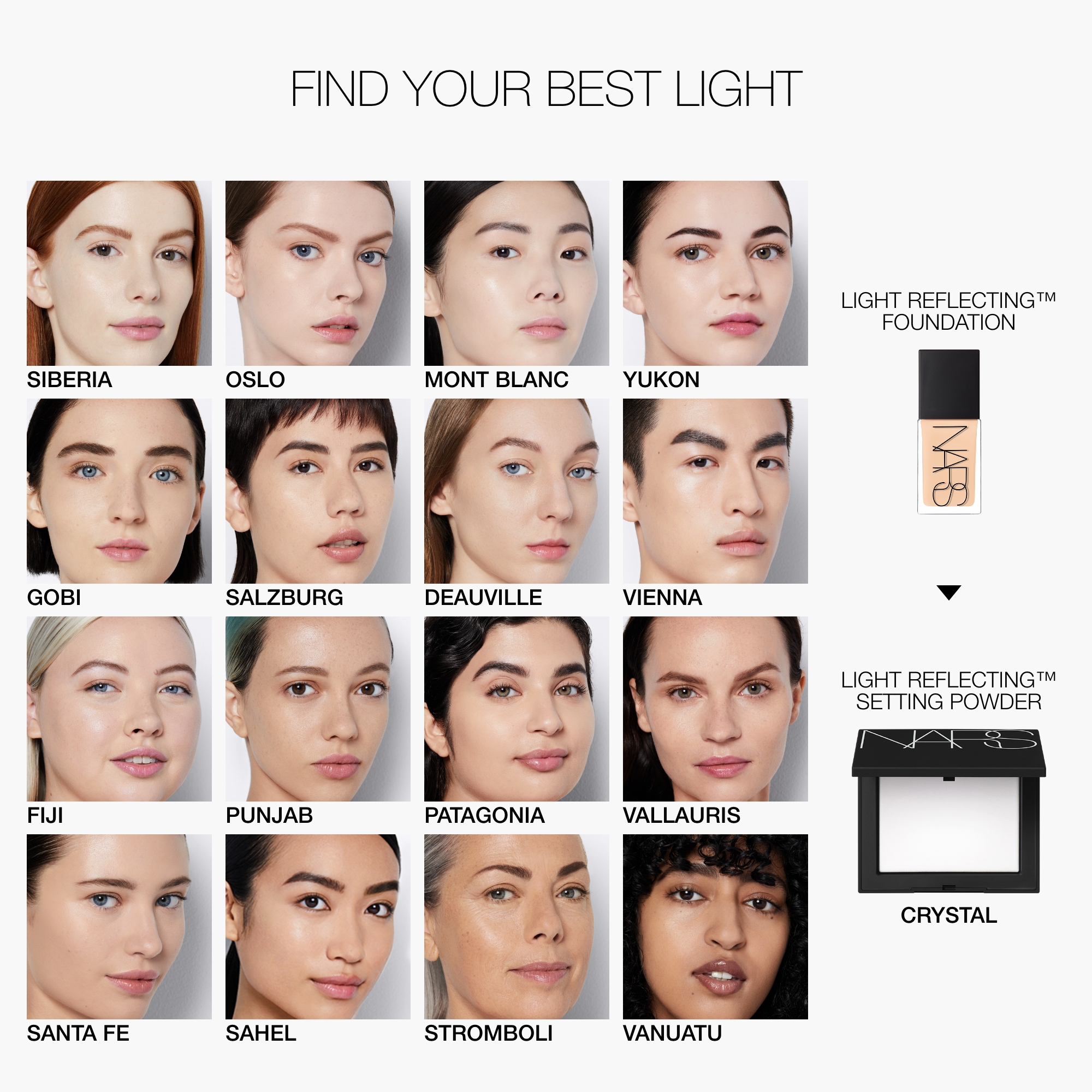Poudre compacte fixante Light Reflecting, NARS Catalogue Navigation NARS US
