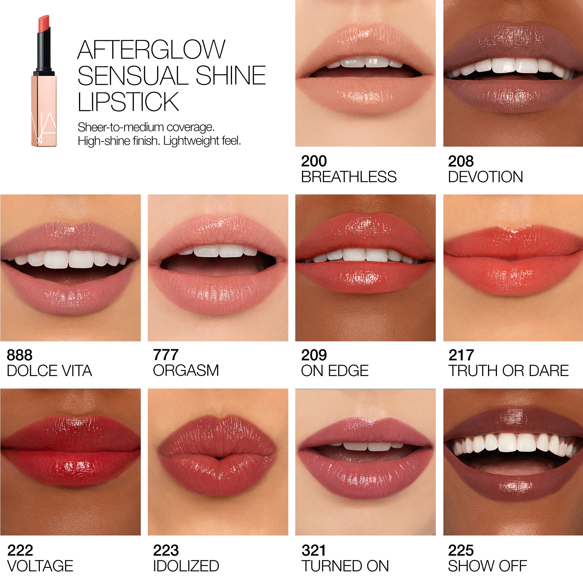 AFTERGLOW SENSUAL SHINE LIPSTICK, Nars Rouge à lèvres