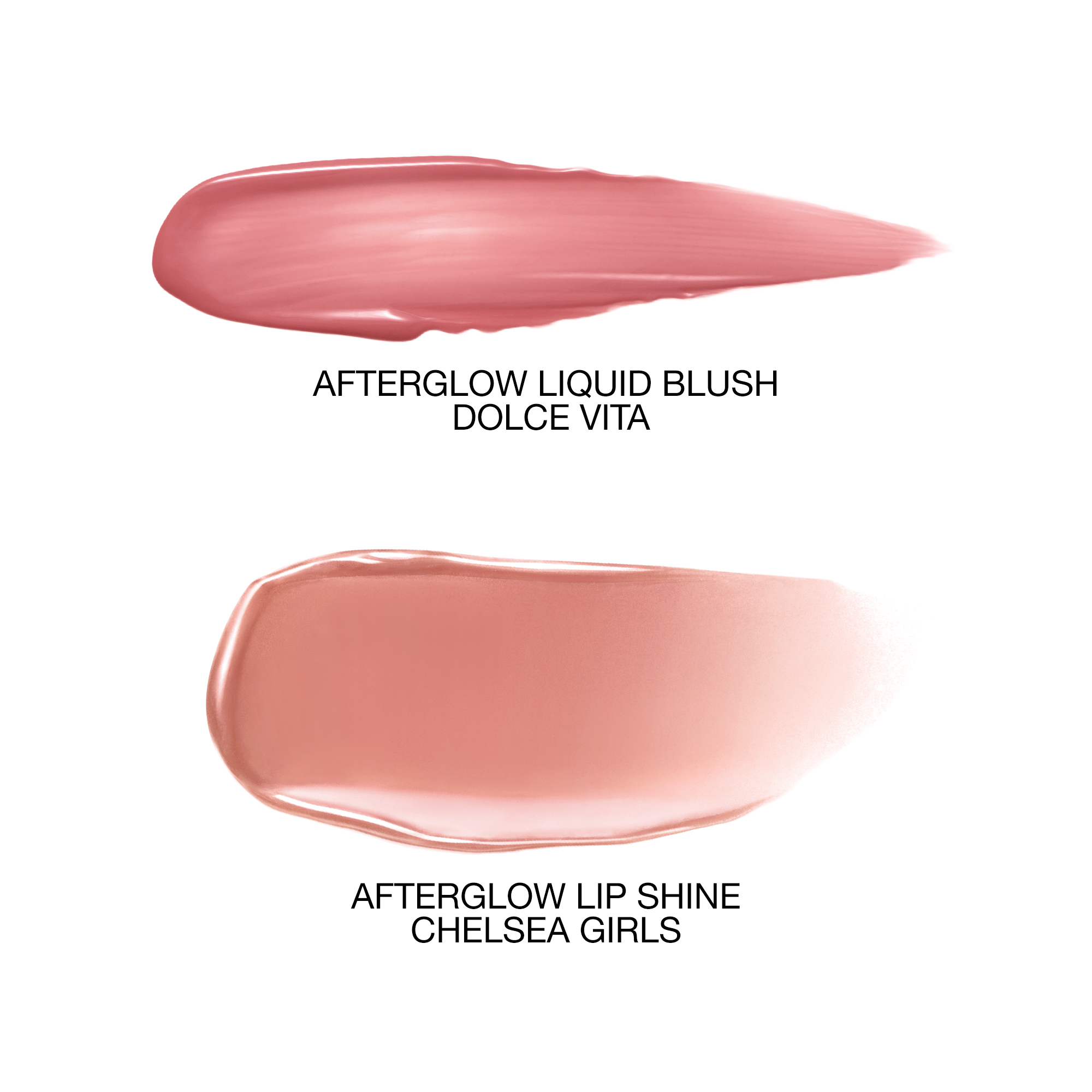 Mini Afterglow Liquid Blush & Lip Shine Duo - Dolce Vita & Chelsea Girls