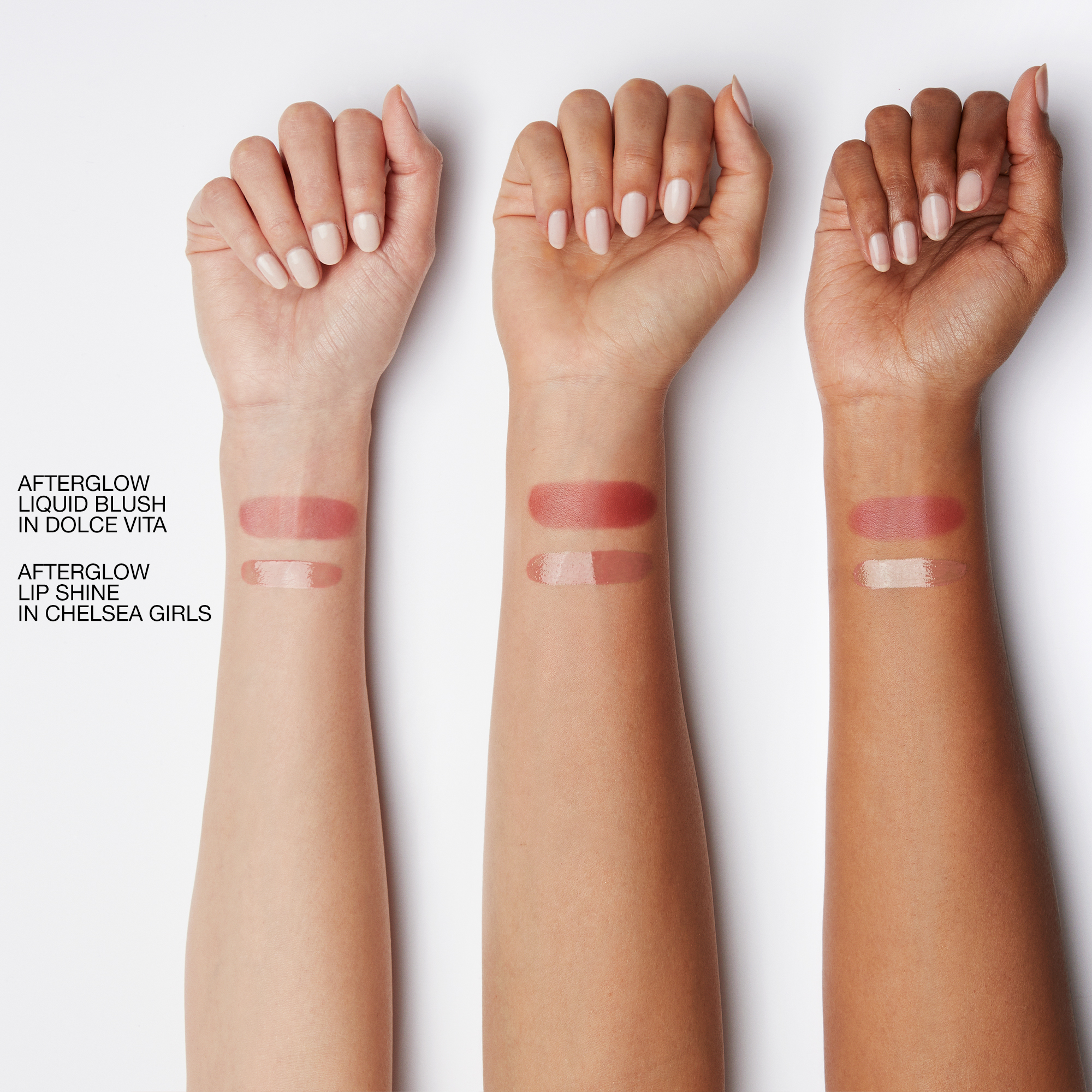 Mini Afterglow Liquid Blush & Lip Shine Duo - Dolce Vita & Chelsea Girls