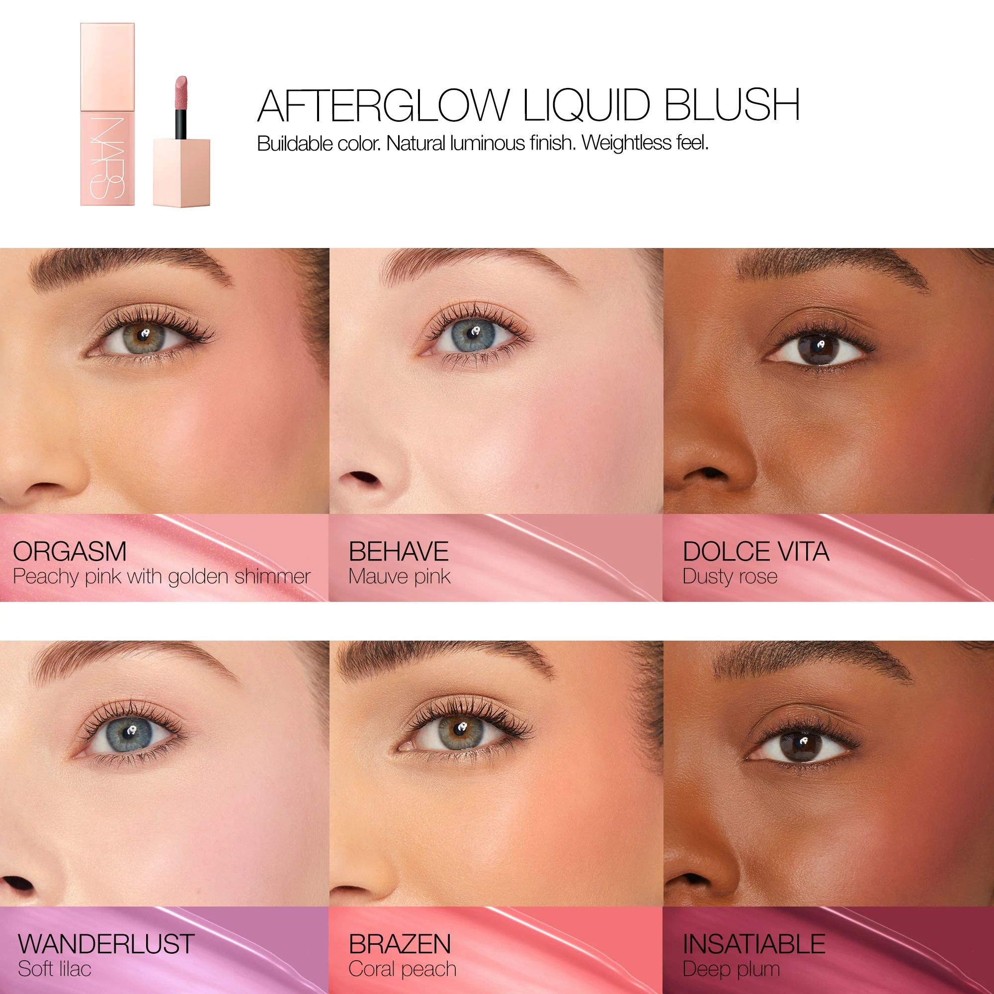 Afterglow Liquid Blush, Nars Bestsellers